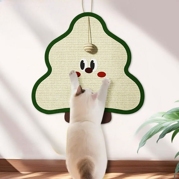 Wall Mount Cat Scratcher Shaped Sisal Board For Indoor Cats Design With Scratch Function Cat Scratch Pad For Sofa Wall Sisal