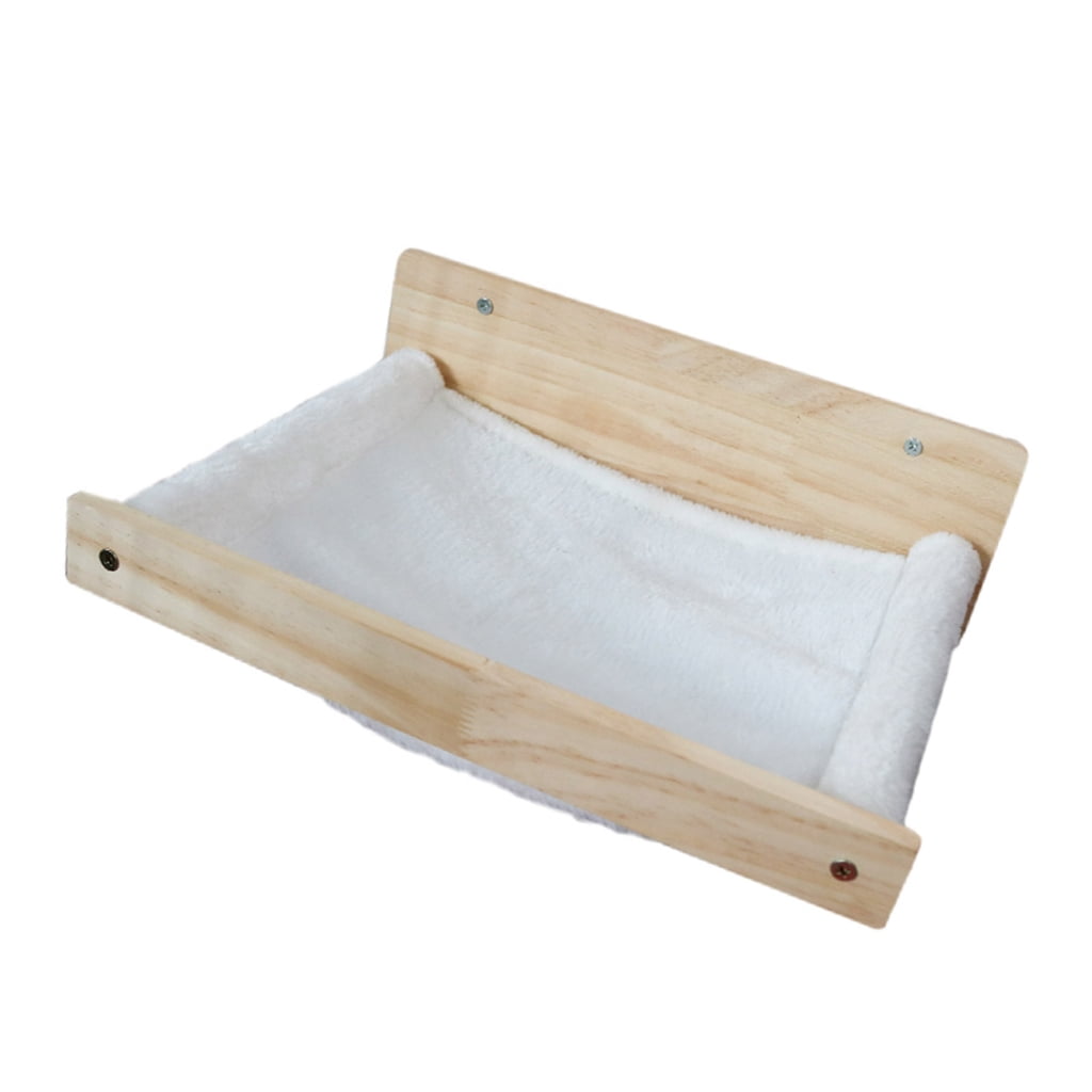 Wall Mount Cats Perches Wooden Bed Natural Materials for Pet Healths and Environmental Friendliness in Homes