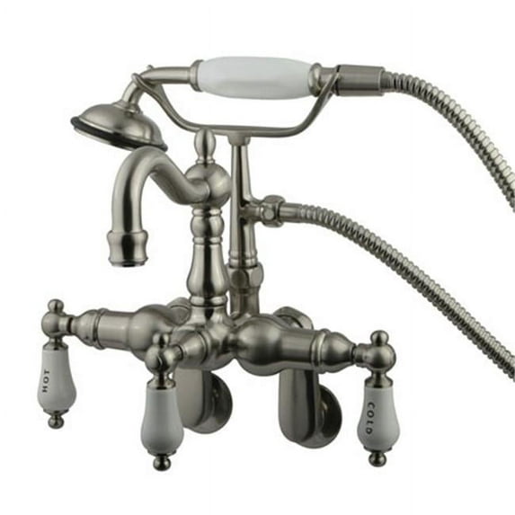Wall Mount Clawfoot Tub Filler with Hand Shower