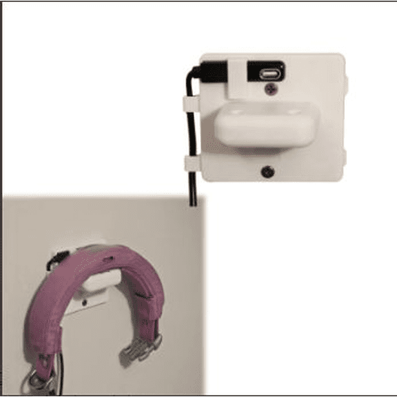 Wall Mount Collar Charging Dock Compatible with Halo 3, Magnetic Pet Accessories Charger Station,Charger Not Included
