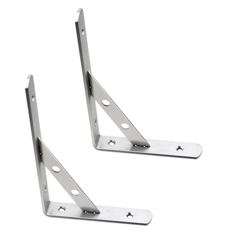 Wall Mount Corner Shelf Tripod Bookshelf Joint Brackets Rustic Shelves