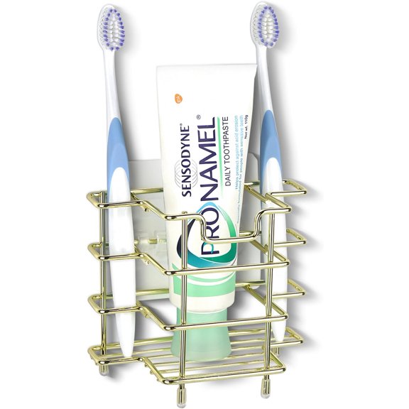 Wall Mount/Countertop Holder for Shower, Stainless Stand, 3 Slots Organizer Compatible with Extra Clean, CrossAction ()