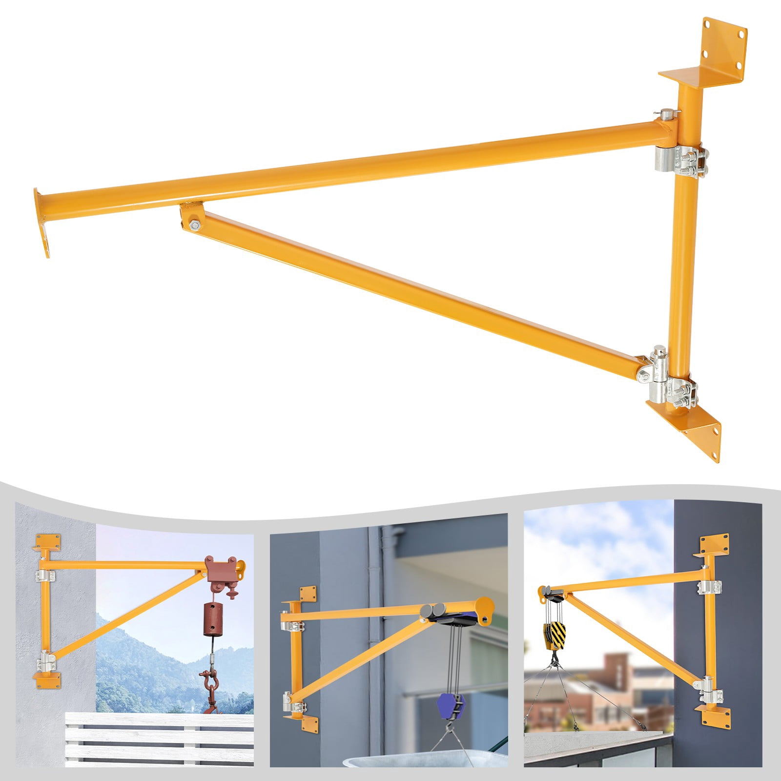 Wall Mount Crane Bracket, Alloy Steel Hoist Bracket, Crane Swing Arm ...