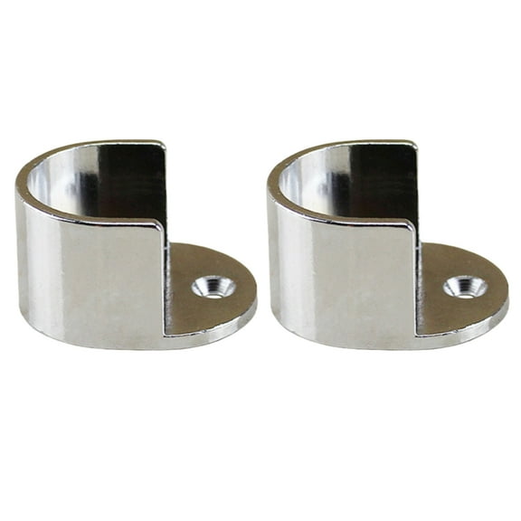 Wall Mount Curtain Support Brackets for 28mm Rods Elegant Designing Pack of 2