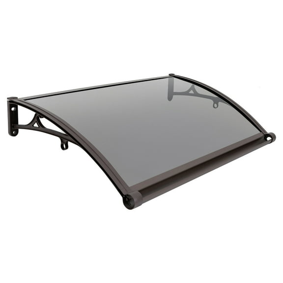 Wall Mount Door Awning Canopy 40" DIY Window Door Awning Outdoor Sun Shield House Canopy Patio UV Rain Cover