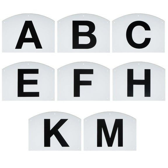Wall Mount Dressage Letters Markers Plastic Training Arenas Markers for Event
