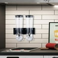 thumbnail image 1 of Wall-Mount Dual Control Food Storage Dispenser Coffee Bean Candy Rice Dispenser, 1 of 5