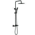 thumbnail image 1 of Wall Mount Exposed Shower Combo Set, Adjustable Handheld Sprayer Bathroom Mixer Combo Set with Thermostatic Rough-in Valve, 1 of 9