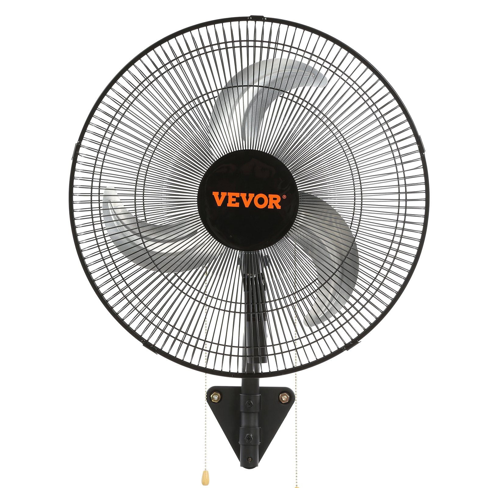 ETL Listed 18 Inch Industrial Wall Mount Fan, High Velocity 4000 CFM 3-Speed Oscillating, for Warehouse, Workshop, Greenhouse, Patio, Basement, Commercial & Residential Use, Black