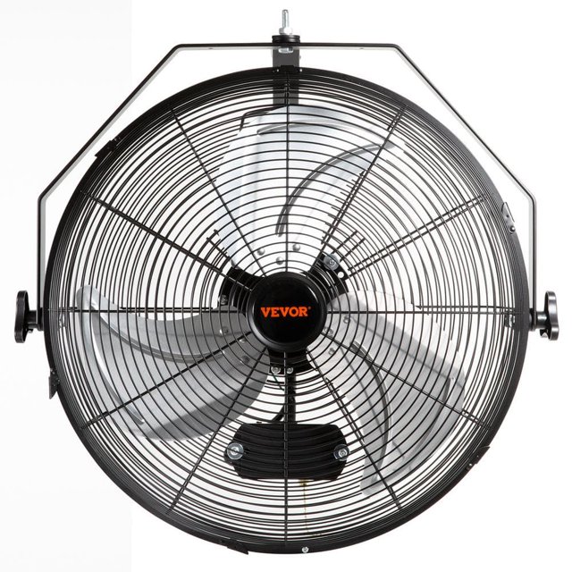Wall Mount Fan 18 in. 3Speed High Velocity Max. 4150 CFM Waterproof Oscillating Industrial Wall