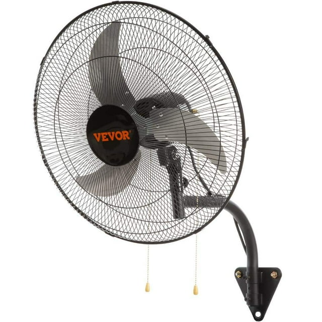 Wall Mount Fan 20 in. 3speed High Velocity Max. 4650 CFM Oscillating Industrial Wall Fan for