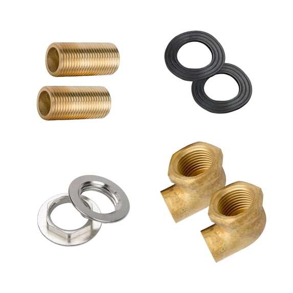 Wall Mount Faucet Installation Kit | Faucet Mounting Adapter Set for 1/2-inch IPS Female Inlet