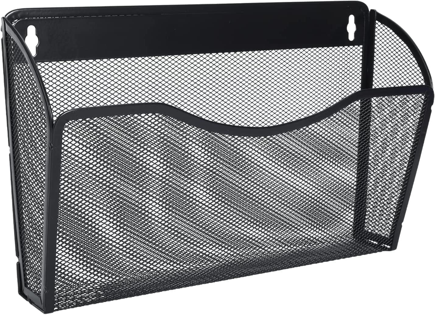 Casewin Metal Mesh Wall Mount File Organizer, Single Pocket Vertical ...