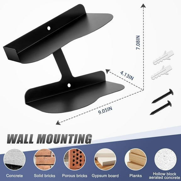 Wall-Mount Floating Shoe Shelves - Sturdy Levitating Sneaker Rack for Showcasing Shoe Collections