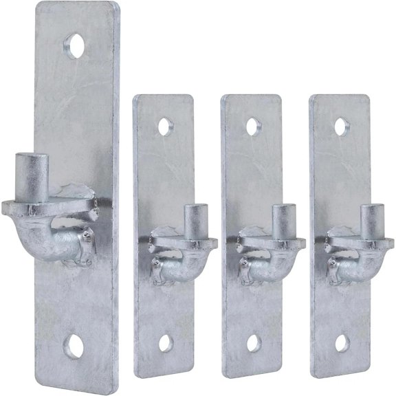 Wall Mount Gate Hinge 4 PCS, Heavy Duty Flat Back Farm Gate Hinge with 5/8" Pin,