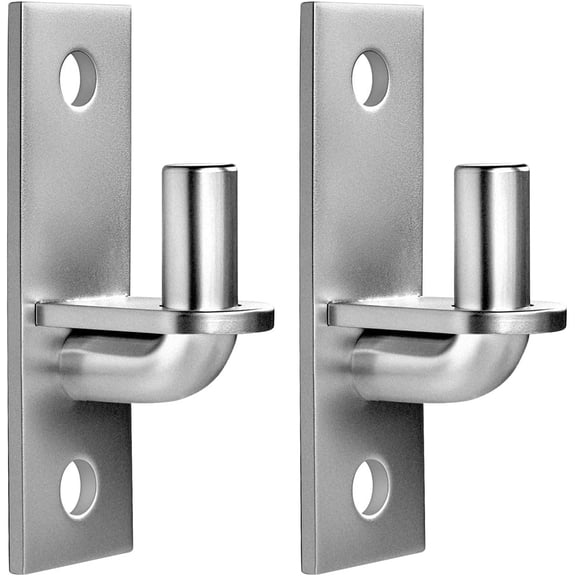 Wall Mount Gate Hinges, 2 Pack Farm & Chain Link Gate Hinges with 5/8" Hinge Pin, Heavy Duty Wall Plate Hinges for Fence Posts(Screws Not Included)