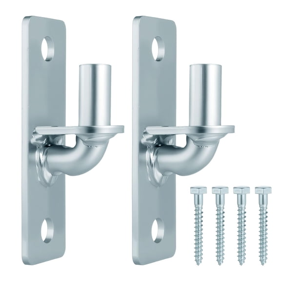 Wall Mount Gate Hinges 2 Pack Farm & Chain Link Gate Hinges with 5/8'' Pin, Heavy Duty Outdoor Metal for Fence Posts