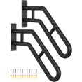 thumbnail image 1 of Wall Mount Handrail, Outdoor Grab Bar - 25.8" Bent Black Handrail (2-Pack) for Garage, Porch, Garden Stairs, 1 of 14
