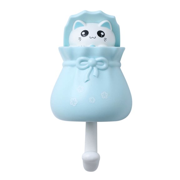 Wall Mount Hanging Hook, Sundry Storage Organizer, Novelty Cartoon Decorator, Damage-free High-load Decorative Holder for Bedroom Kitchen Dining Living Indoor Household Space