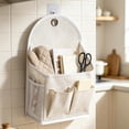 thumbnail image 1 of Wall Mount Hanging Storage Organizer, 16x9 Inch Cloth Pouch, Multi Pocket Bag for Bathroom and Study, 1 of 6