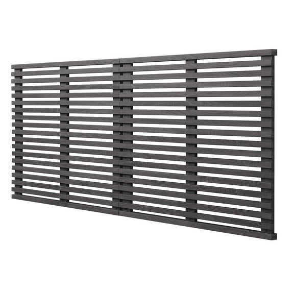 Wall Mount Headboard, King, Dark Grey Gray, Wood, Mid Century Bedroom, Modern Contemporary HB35760