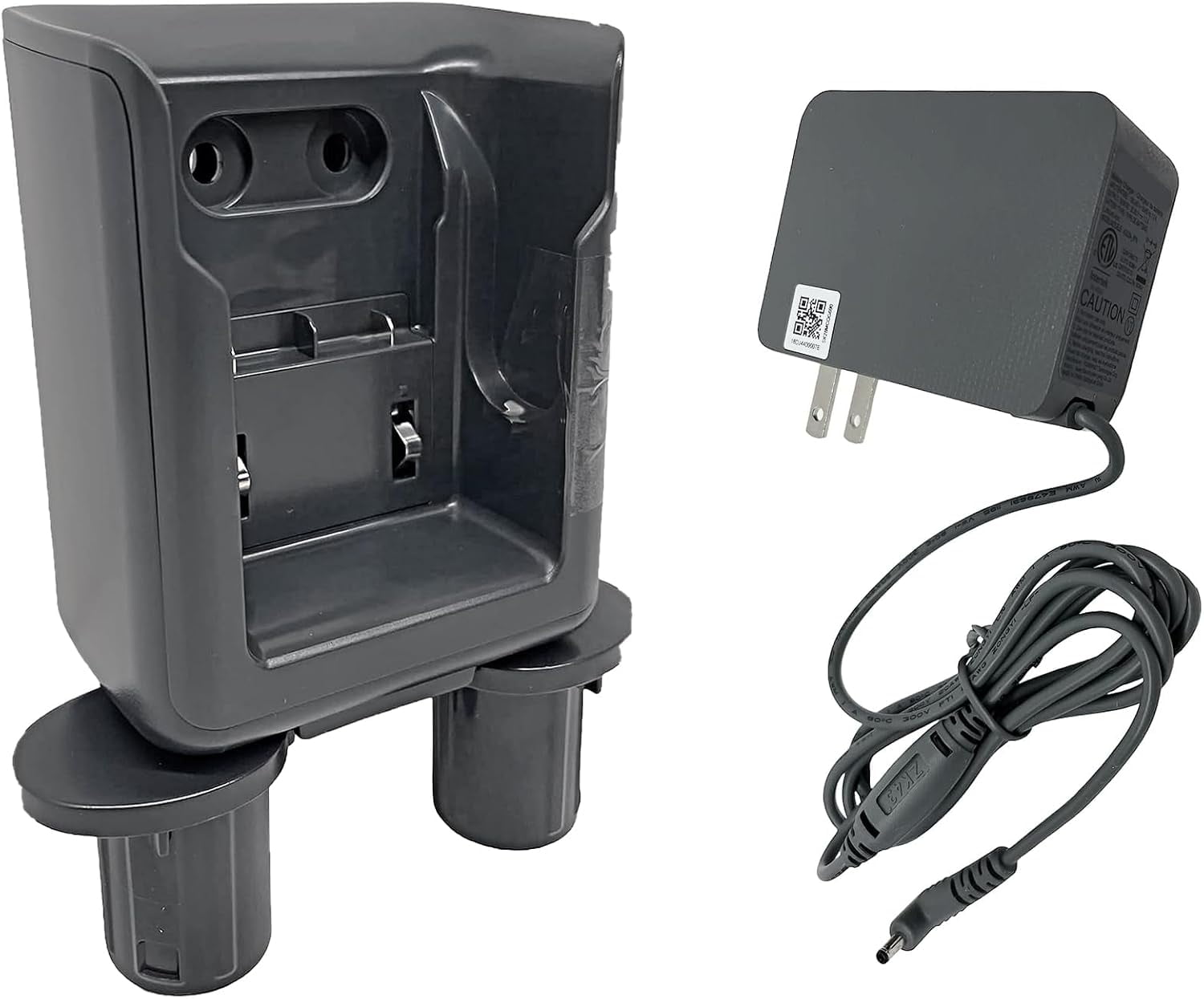Wall Mount Holder Docking Station with Battery Charger Power Adapter