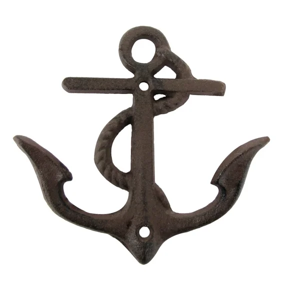 Wall Mount Hook Nautical Ship Ships Ship'S Boat Anchor Key Ring Bath Towel Rack
