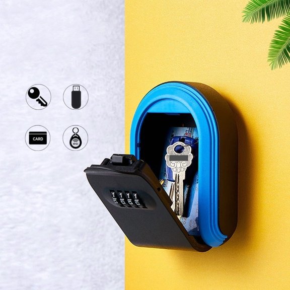 Wall Mount Key Storage Secret Box Organizer 4 Digit Combination Password Security Code Lock ,Multiple Options Available