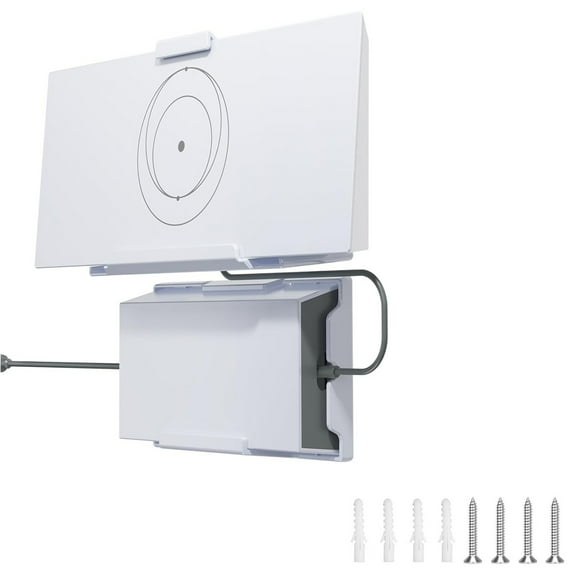 Wall Mount Kit for Starlink Gen 3 Router & Power Supply  Durable ABS Bracket for Indoor/Outdoor Use, Space-Saving Cable Organizer, Easy Installation
