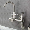 Wall Mount Kitchen faucets, Spray Gun Shower, 304 Stainless Steel