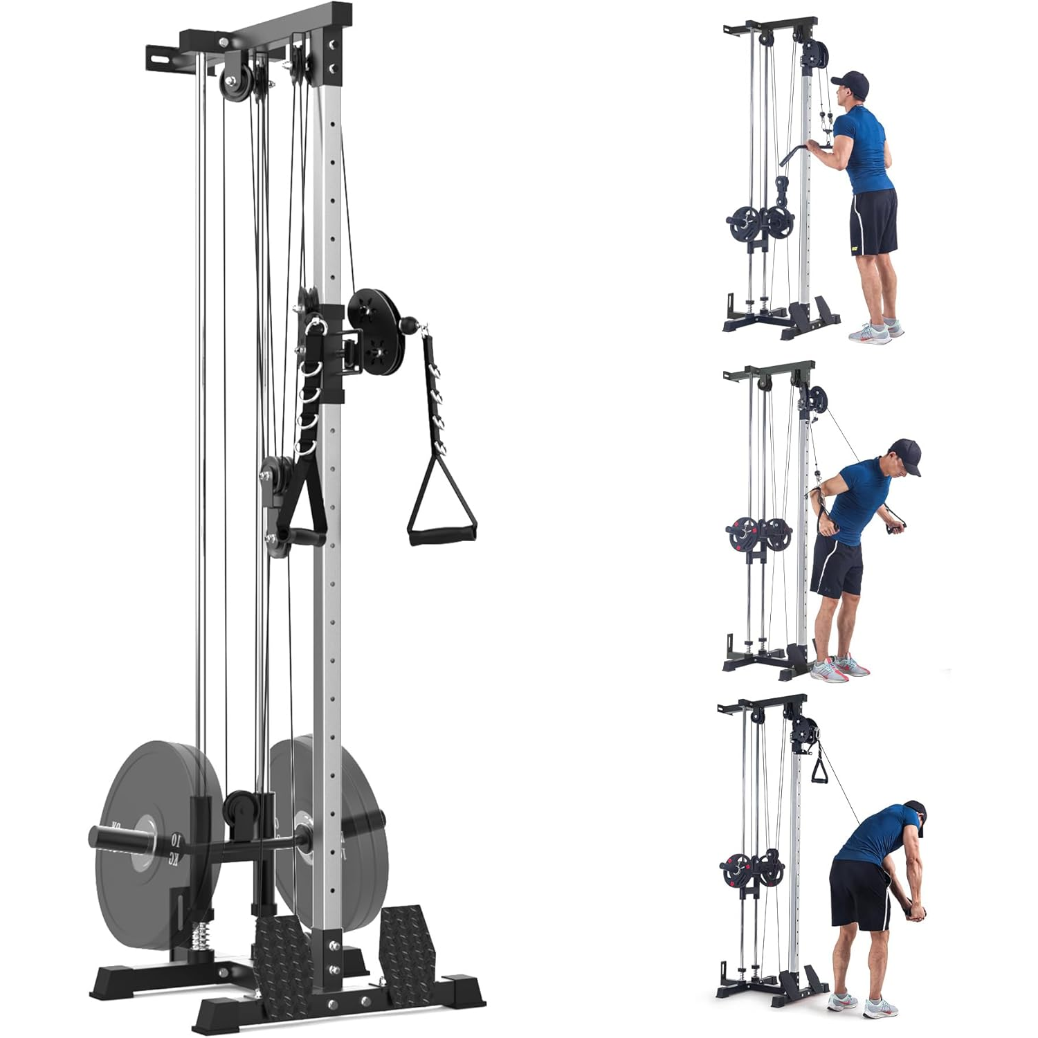 Cable Machine Attachments For Rows Gym Cable Attachments DF910 LAT Pull-Down Machine - 500 LBS Capacity ...