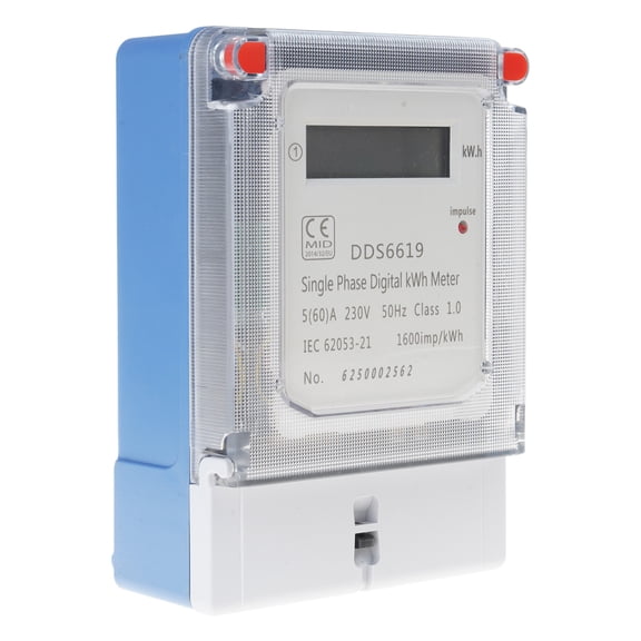 Wall Mount LCD Single Phase Digital kWh Meter Electric Meter For Home Use For Monitoring Energy Usage Saving Space