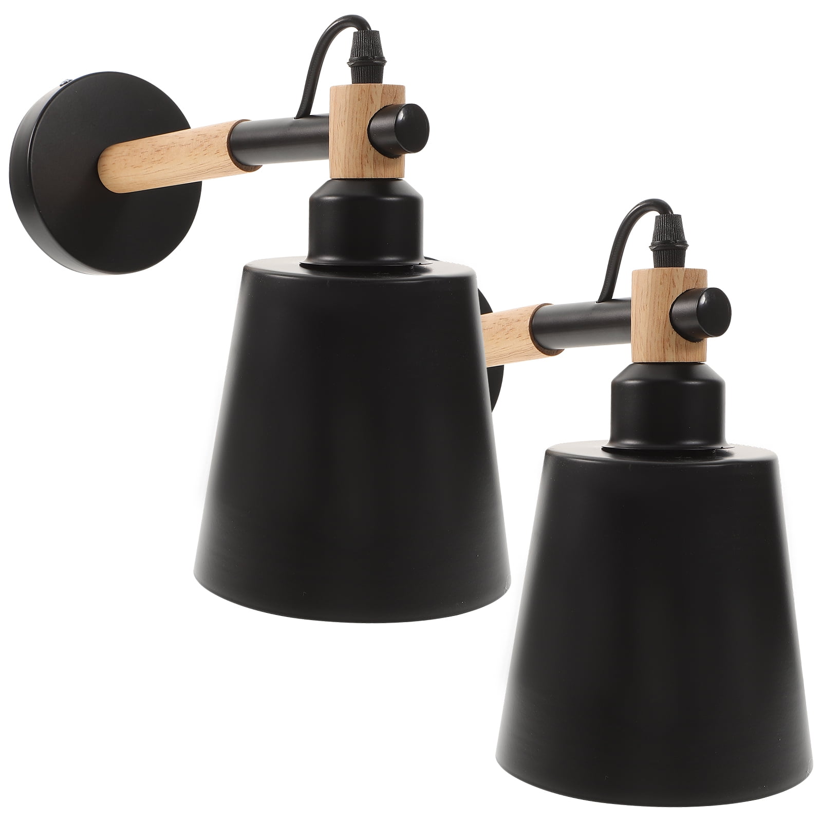 Wall Mount Lamp Loft Light Decor Decorative Bulbs Black Bedroom Lights