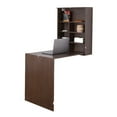 thumbnail image 1 of Wall Mount Laptop Fold-out Desk with Shelves, 1 of 6