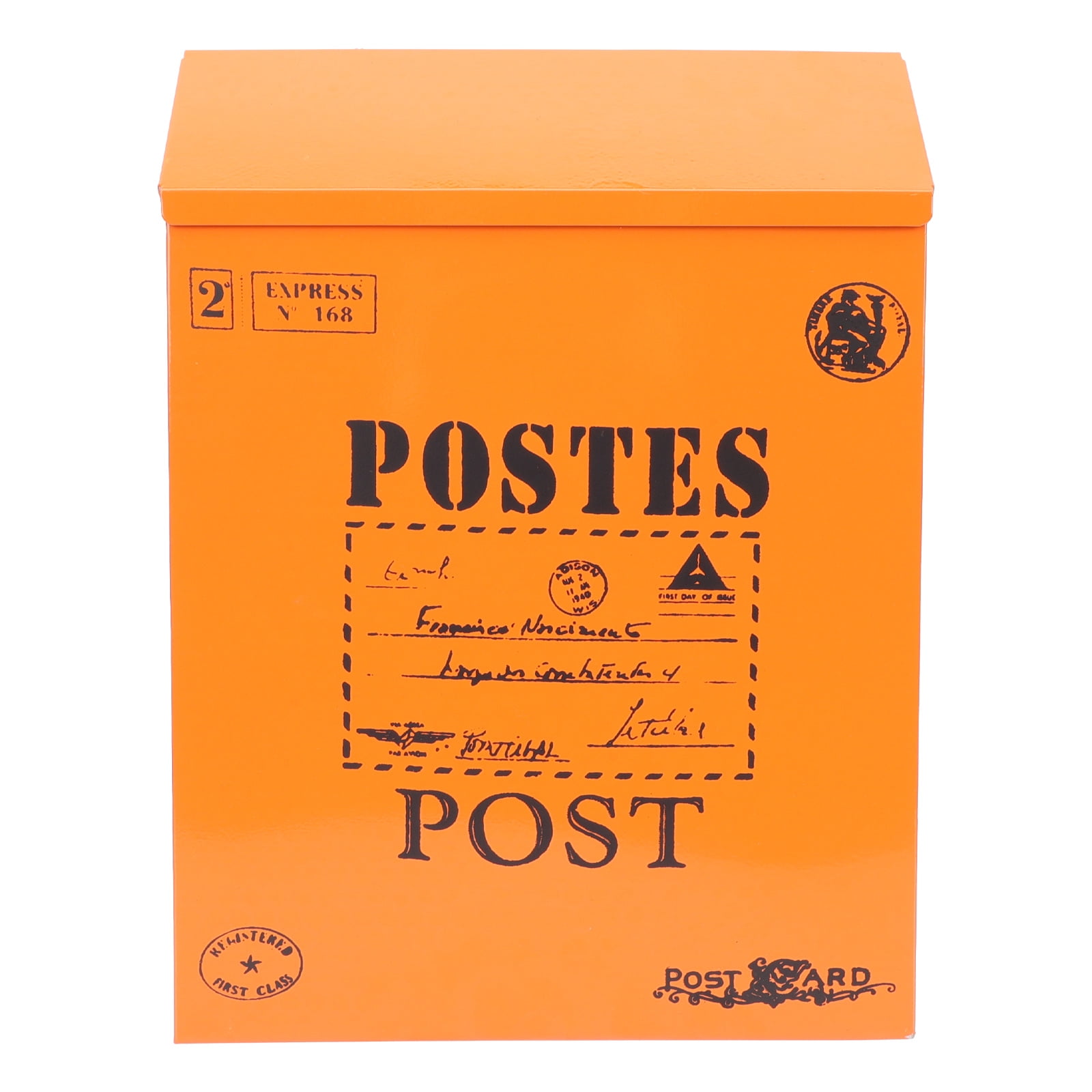 Wall Mount Letter Box Vintage Iron Wall Mounted Letter Case With Lock Hanging Mailbox Home