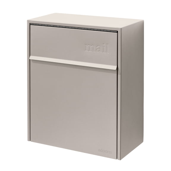 Wall Mount Mailbox - Large, Anti-Theft Locking Mailbox, Weatherproof Mailboxes for Outside The House, 18.5" H x 15" L x 7.5" D (Black)