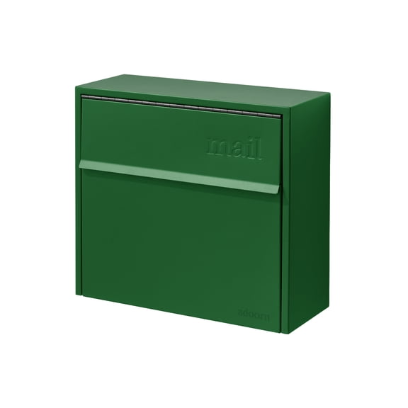 Wall Mount Mailbox - Small, Anti-Theft Locking Mailbox, Weatherproof Mailboxes for Outside The House, 13.5" H x 15" L x 5.5" D (Black)