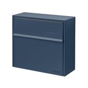 Wall Mount Mailbox - Small, Anti-Theft Locking Mailbox, Weatherproof Mailboxes for Outside The House, 13.5 H x 15 L x 5.5 D Navy
