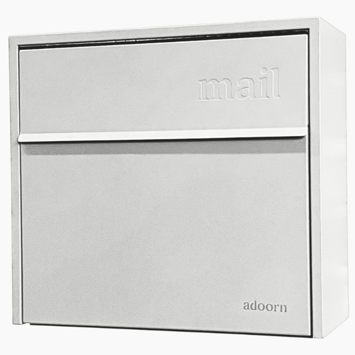 Adoorn Wall Mount Mailbox - Large, Anti-Theft Locking Mailbox, 18.5" H