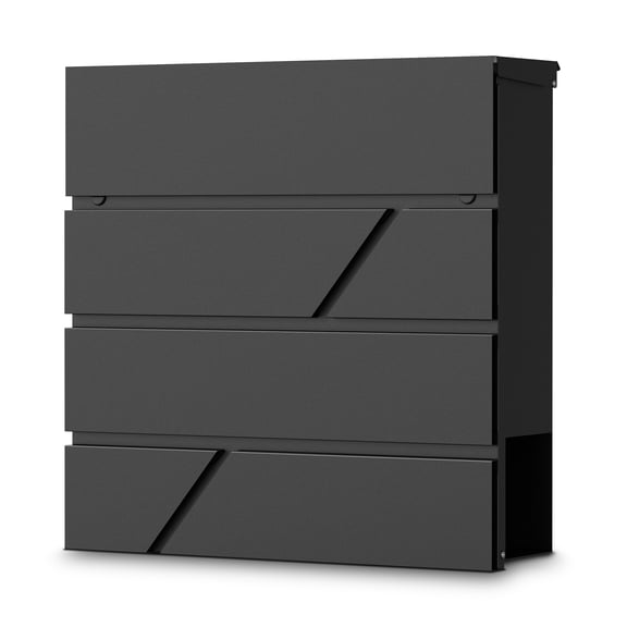 Wall-Mount Mailbox for House Outside, Security Key Drop Box with Lock and Keys