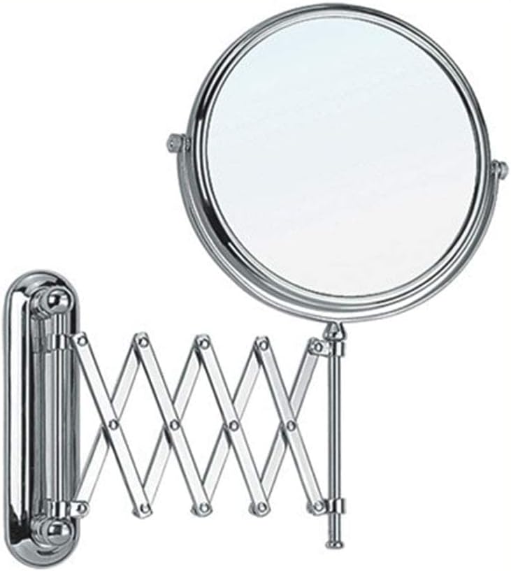 Wall Mount Makeup Mirror with 3X Magnification, TwoSided Swivel