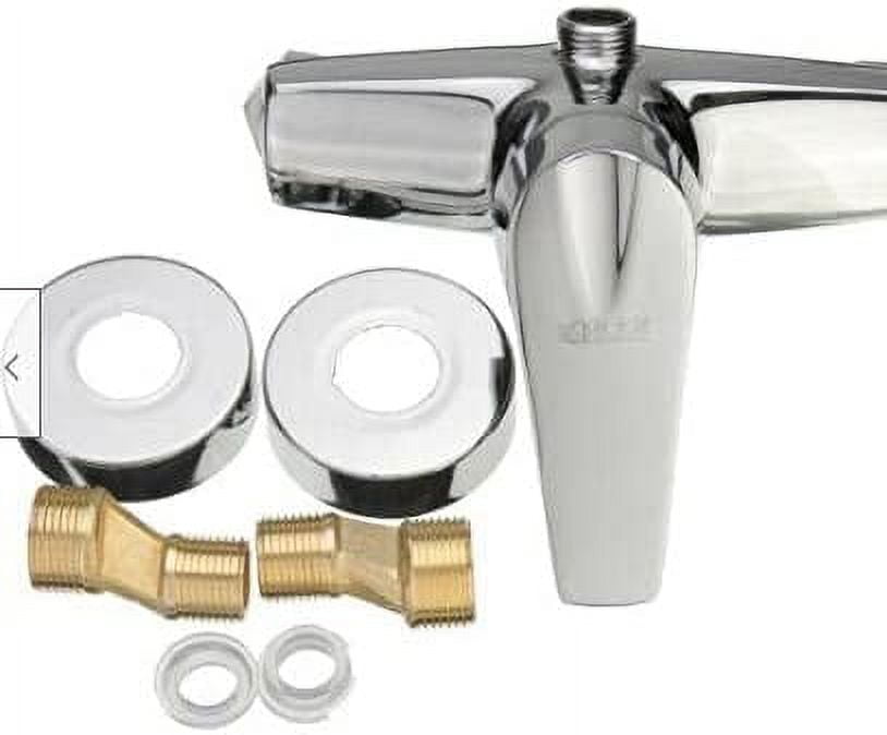 Wall Mount Manual Bathroom Shower Handle Shower Mixer Set Valve ...