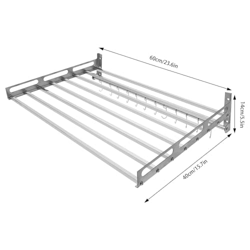 Wall Mount Microwave Oven Shelf Rack for Kitchen Home, Stainless Steel ...