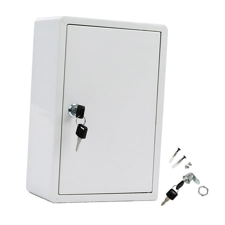 Wall Mount Milk Box with Lock Milk Bottle Case, Restaurant 8inchx4inchx12inch Home Multifunctional Durable Milk Delivery Box Milky White
