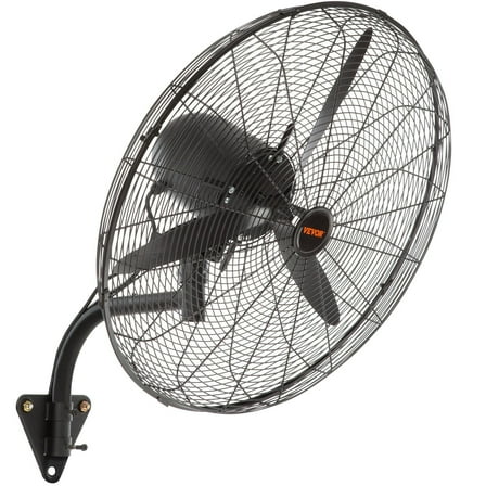 Wall-Mount Misting Fan, 30 Inch, 3-speed High Velocity Max. 9500 CFM, Waterproof Oscillating Industrial Wall Fan, Commercial or Residential for Warehouse, Greenhouse, Workshop, Black