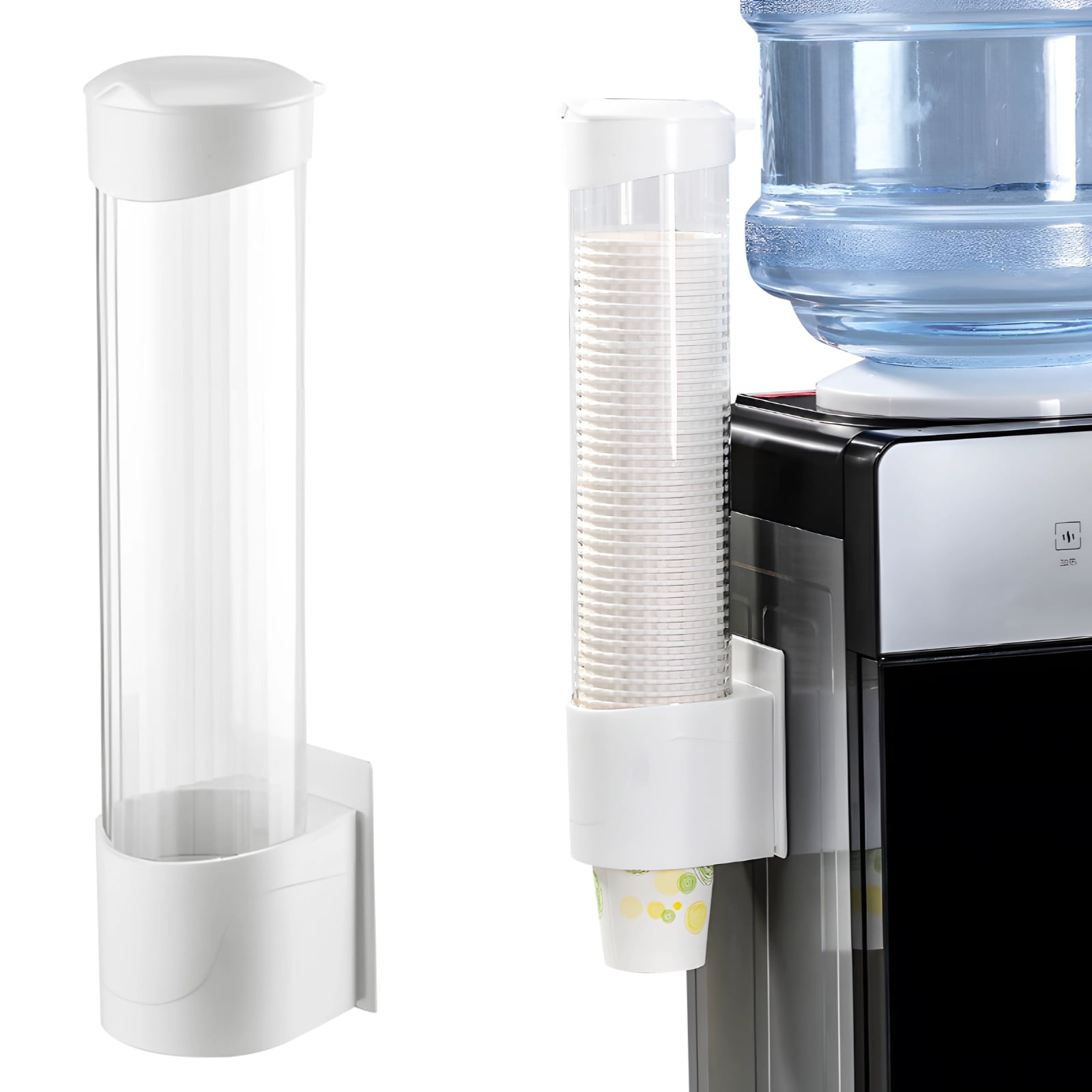 Wall Mount Paper Cup Dispenser, Pull Type Cup Holder Organizer for 3-6. ...