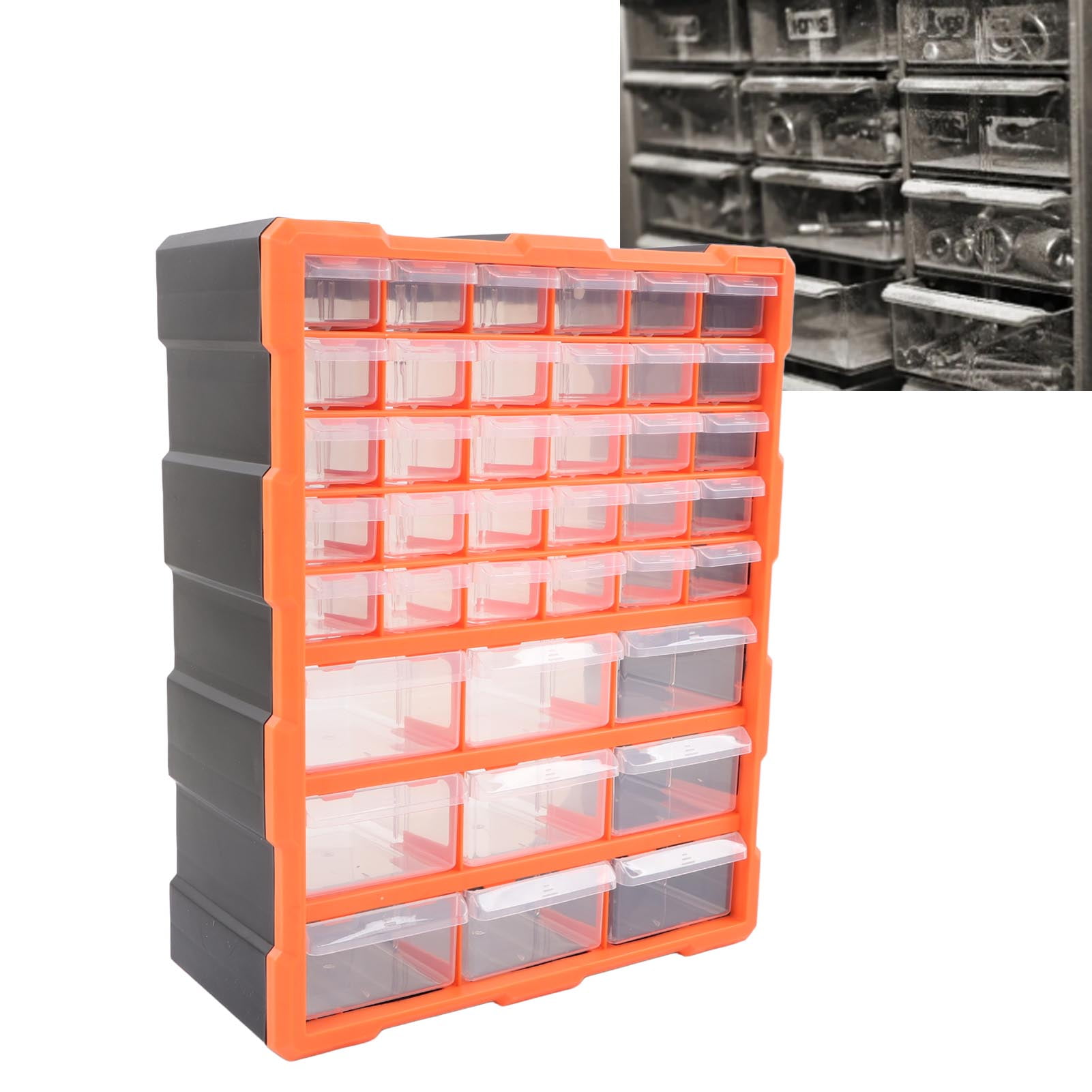 Wall Mount Parts Drawers, PVC Drawer Hardware Storage Removable Inner