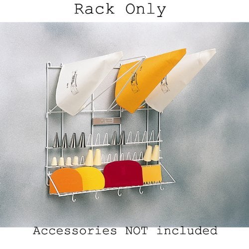 Wall Mount Pastry Bag & Tube Rack, 20" x 20"