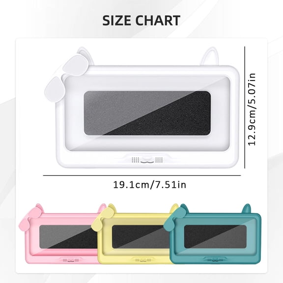 Wall Mount Phone Holder, 360-Degree Rotatable Shower Box Case for Bathroom and Waterproof Use