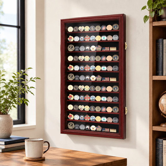Wall Mount Pine Challenge Display Case, 32.01 x 17.99 x 3.50 inches